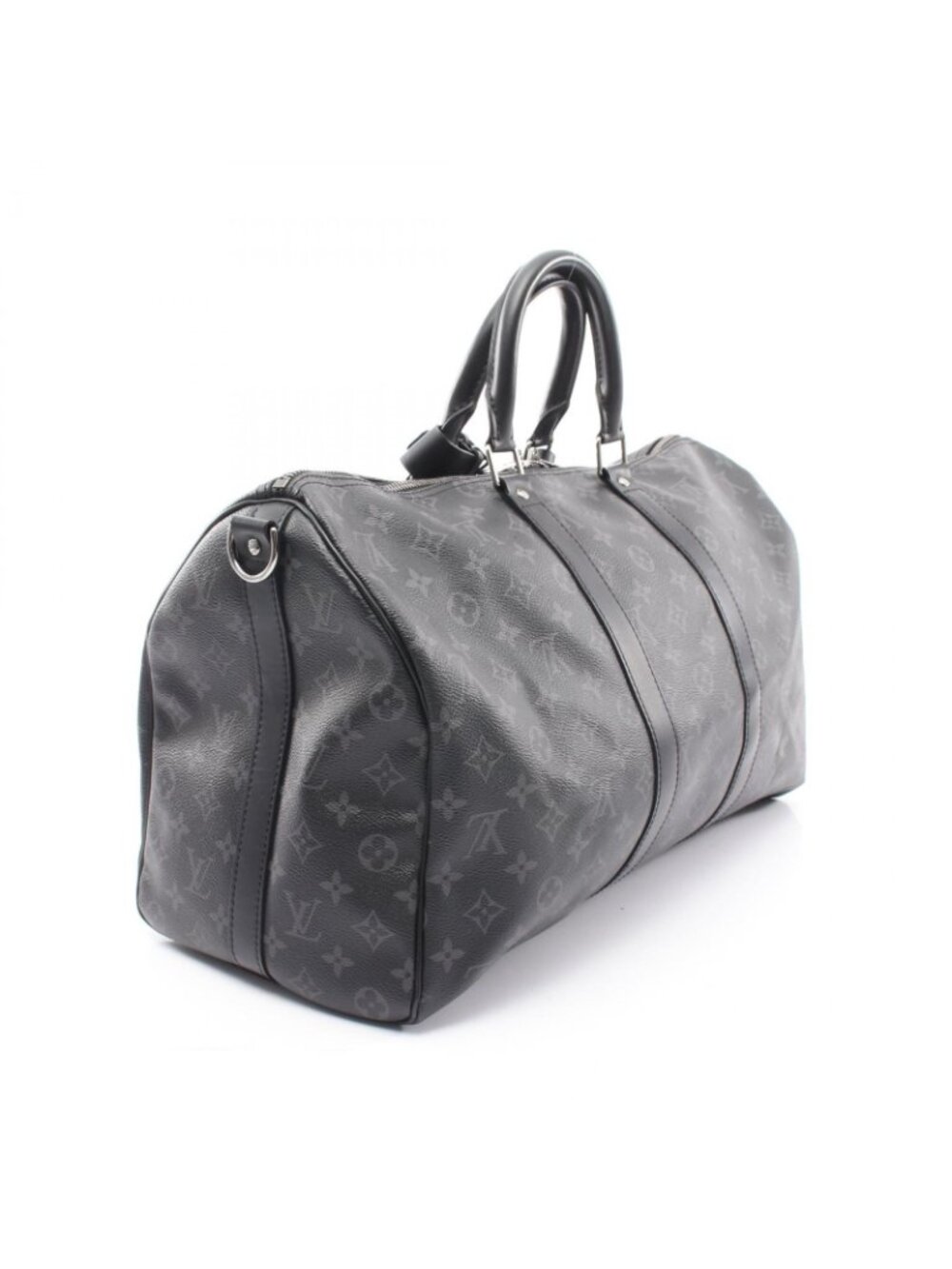 Louis Vuitton Boston Bag Keepall Bandouliere 45 Monogram Eclipse 2-Way Canvas - Picture 2 of 13